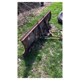 Skid steer front mounted hydraulic plow