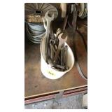 Small bucket of metric + standard wrenches