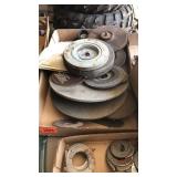 Sanding wheels flat full