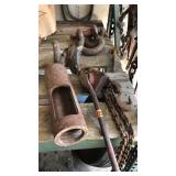 Crosby hitch pins, Chain hoist and hooks and 6+