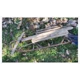 Iron rail vintage sled