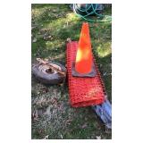 Safety cone, snow fence, tire and pipe wrap
