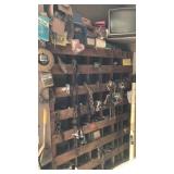 Chain hooks, All Bolts in Bins, Screws, Door