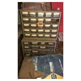 2-organizers full of washers, pins, screws.
