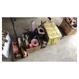 4-boxes of grease, tape, and fuel filters