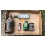 Caldwells Syrup Pepsin Bottle, medicine bottles