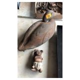 Duck Decoy & Budda Figurine