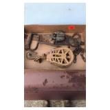 2-railroad locks, pulley and door hardware