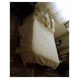 Full size rails, mattress and box spring
