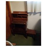 Non matching: stool, desk box, end table