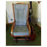 Rocking chair and magazine rack