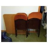 Card table and 4 chairs