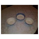 2 bowls: Gibson & Stoneware