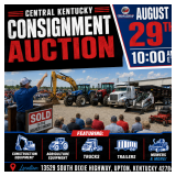 CENTRAL KENTUCKY CONSIGNMENT AUCTION - AUGUST 29TH 10 AM ET