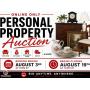 ONLINE ONLY PERSONAL PROPERTY AUCTION BIDDING BEGINS AUGUST 3RD