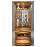 Curved Front Curio Cabinet