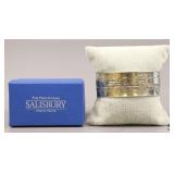 Salisbury Running Horses Pewter Cuff Bracelet