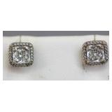 Pandora Sterling Pierced Earrings 1pr