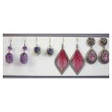 Costume Jewelry - Pierced Earrings  4pr