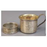 Webster Sterling Cup & Napkin Ring 2pc