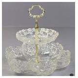 Mikasa Walther Glass Tiered Tidbit Tray
