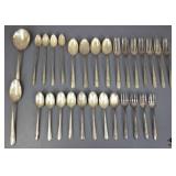 Wm. Rogers Silver Plate Forks & Spoons 29pc
