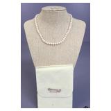Whitehall Jewelers Pearl Necklace & Earrings