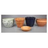 Terracotta & Ceramic Pots 4pc