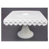 Milk Glass Cake Stand