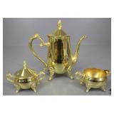 Gold- Tone Tea Set 3pc