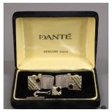 Dante Onyx Cufflinks & Tie Tack