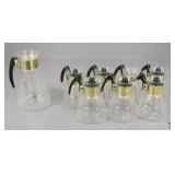 Corning Glass Coffee Pot Carafes 8pc