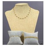 Gold Tone Jewelry 3pc