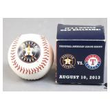 2013 Astros vs. Texas Rangers Baseball