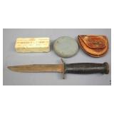 Knife with Sharpening Stones 3pc