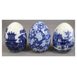 Blue & White Ceramic Decor 3pc