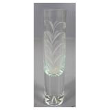 Krosno Etched Crystal Vase