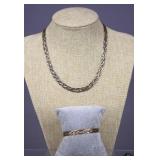 Sterling Silver Necklace & Bracelet