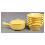 Pot & Dishware 7pc