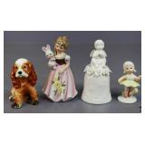 Ceramic & Porcelain Figurines 4pc