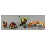 Trinket Boxes including Swarovski Crystal 4pc