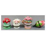 Floral Trinket Boxes 4pc