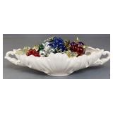 Ceramic Bowl w/Grape Clusters 12pc