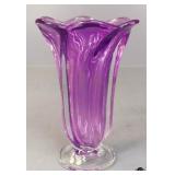 Scallop Edge Glass Vase