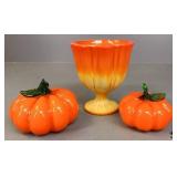 Glass Pumpkins & Compote 3pc