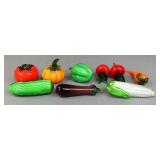Glass Vegetables 9pc