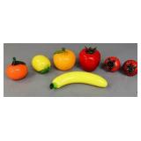 Glass Fruit  7pc