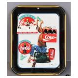 Metal Coca-Cola Tray W/Magnets 5pc