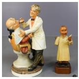Dentist Figurines including Norleans Brand 2pc