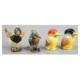 Bird Figurines & Salt & Pepper Shakers 4pc